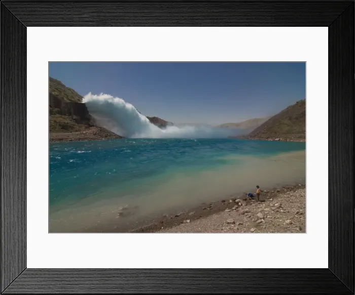 Framed Print : Dam of Nurek, Tajikistan, Central Asia Framed Print : Dam of Nurek, Tajikistan, Central Asia