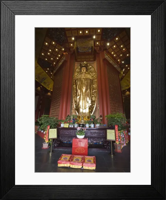 Framed Print : Interior, Tianning Temple, Changzhou, Jiangsu, China Framed Print : Interior, Tianning Temple, Changzhou, Jiangsu, China