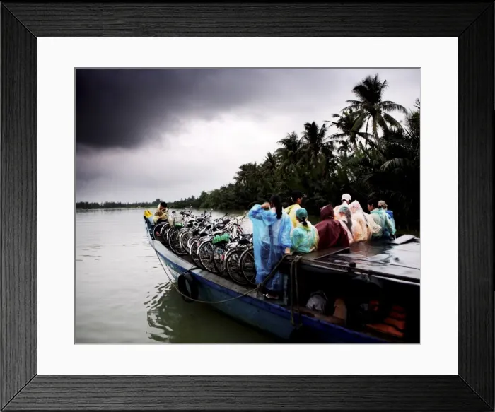 Framed Print : 18. 78. 121. Hoi An ferry