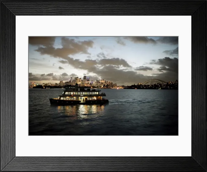Framed Print : Ferry sailing across Sydney harbour, Sydney, New South Wales, Australia, Pacific Framed Print : Ferry sailing across Sydney harbour, Sydney, New South Wales, Australia, Pacific