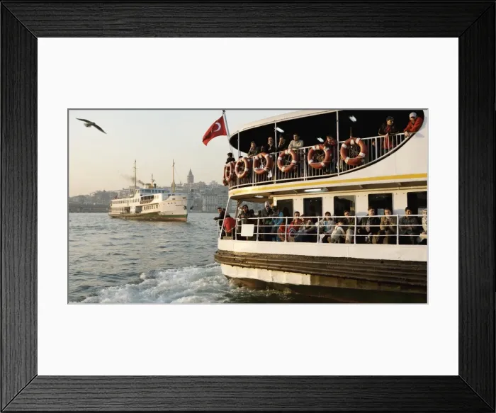 Framed Print : Passenger ferry on the Bosphorous, Istanbul, Turkey, Europe Framed Print : Passenger ferry on the Bosphorous, Istanbul, Turkey, Europe