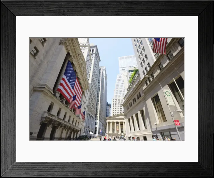 Framed Print : The New York Stock Exchange, Broad Street, Wall Street, Manhattan, New York City Framed Print : The New York Stock Exchange, Broad Street, Wall Street, Manhattan, New York City