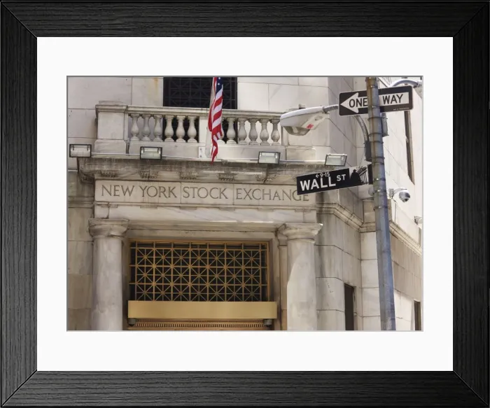 Framed Print : The New York Stock Exchange, Wall Street, Manhattan, New York City, New York Framed Print : The New York Stock Exchange, Wall Street, Manhattan, New York City, New York