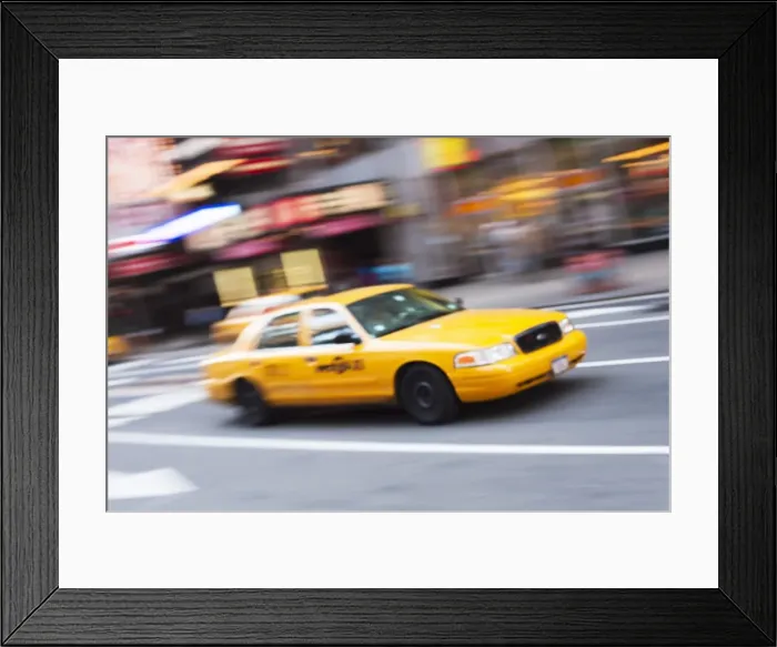 Framed Print : Taxi cabs in Times Square, Midtown, Manhattan, New York City, New York Framed Print : Taxi cabs in Times Square, Midtown, Manhattan, New York City, New York