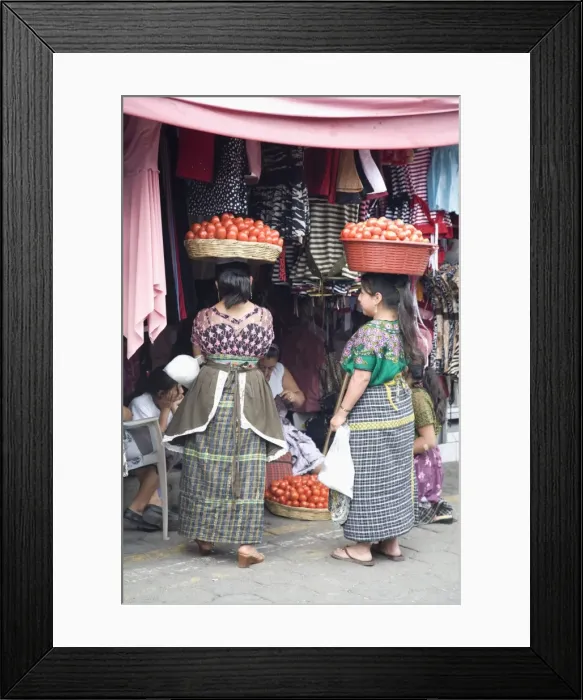 Framed Print : Market, Antigua, Guatemala, Central America Framed Print : Market, Antigua, Guatemala, Central America
