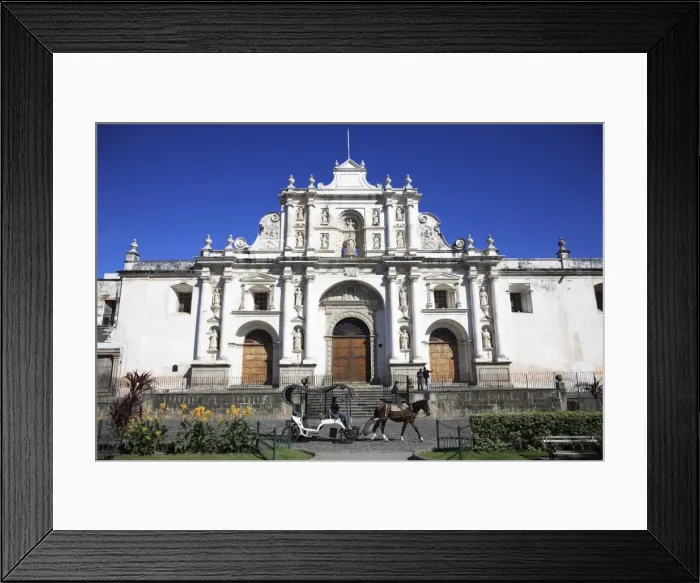 Framed Print : GU70066. Catedral de Santiago, Antigua, UNESCO World Heritage Site Framed Print : GU70066. Catedral de Santiago, Antigua, UNESCO World Heritage Site