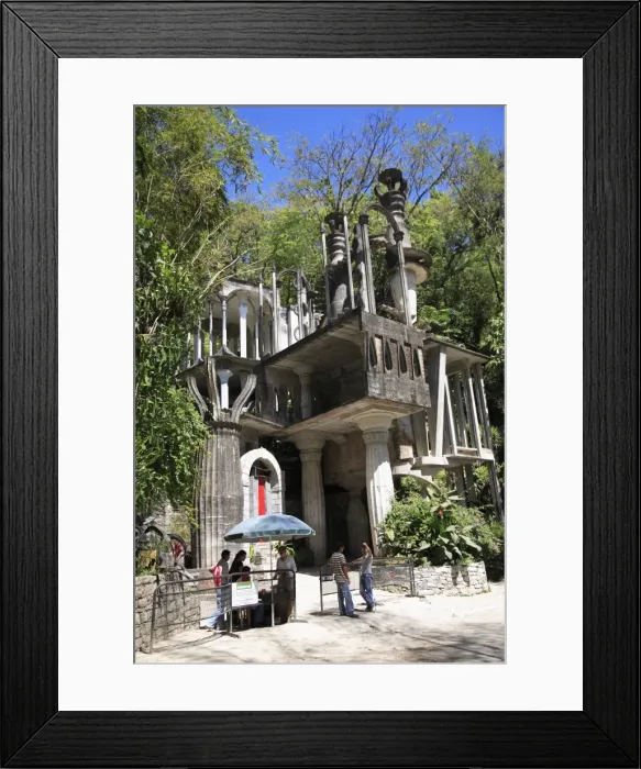 Framed Print : ME90070. Entrance to Las Pozas, the pools, surrealist sculpture garden Framed Print : ME90070. Entrance to Las Pozas, the pools, surrealist sculpture garden