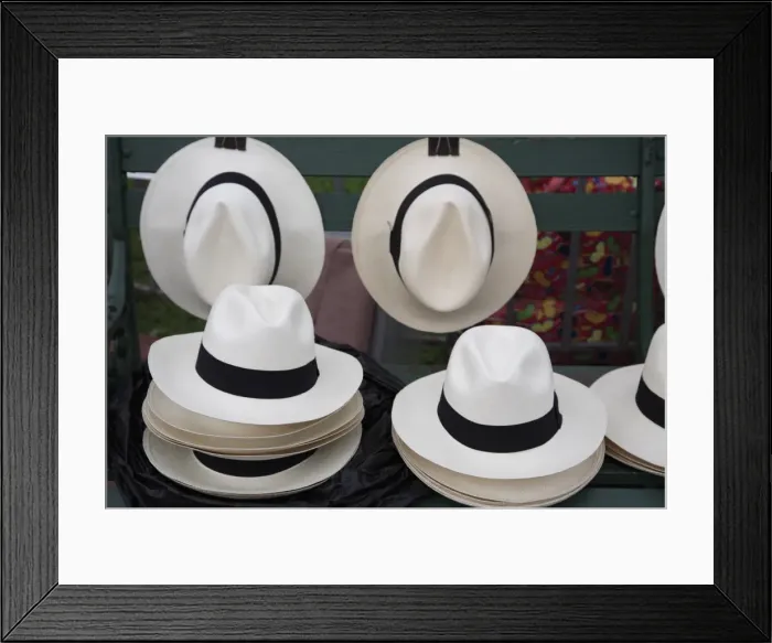 Framed Print : Panama Hats, Panama City, Panama, Central America