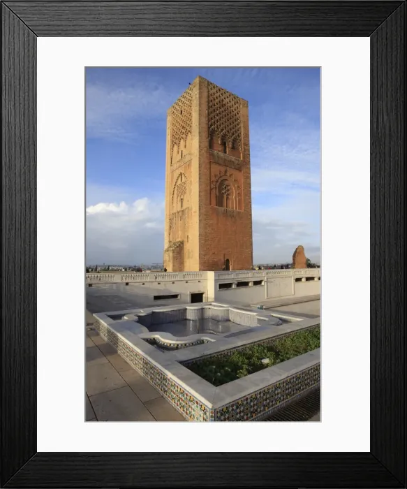 Framed Print : Hassan Tower, Rabat, Morocco, North Africa, Africa