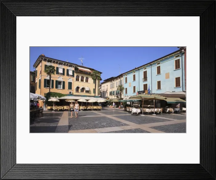 Framed Print : Sirmione, Brescia Province, Lombardy, Italy, Europe Framed Print : Sirmione, Brescia Province, Lombardy, Italy, Europe