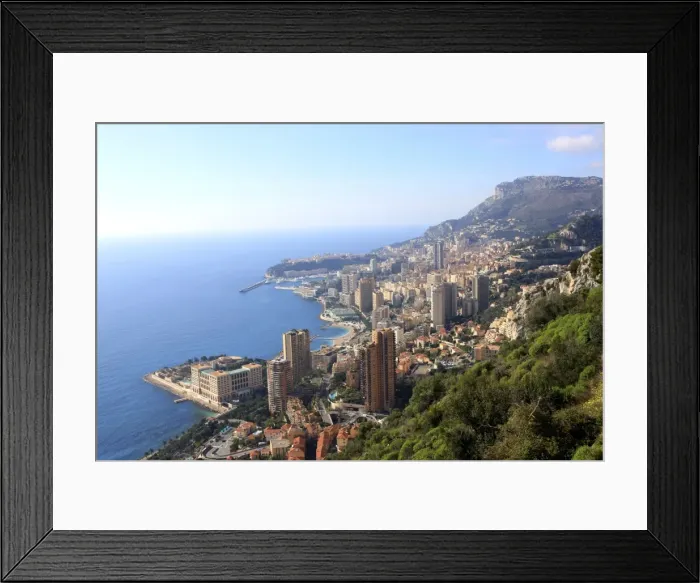 Framed Print : Elevated view over the city, Monte Carlo, Monaco, Cote d Azur, Mediterranean, Europe Framed Print : Elevated view over the city, Monte Carlo, Monaco, Cote d Azur, Mediterranean, Europe