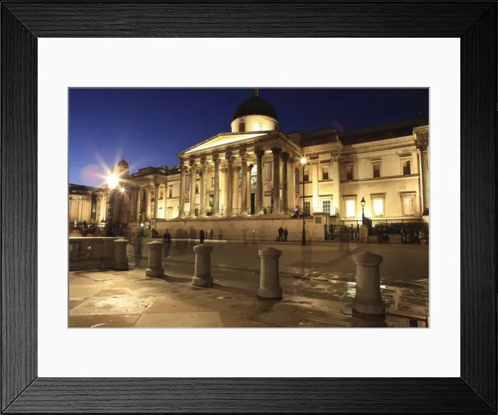 Framed Print : National Gallery at night, Trafalgar Square, London, England, United Kingdom, Europe Framed Print : National Gallery at night, Trafalgar Square, London, England, United Kingdom, Europe