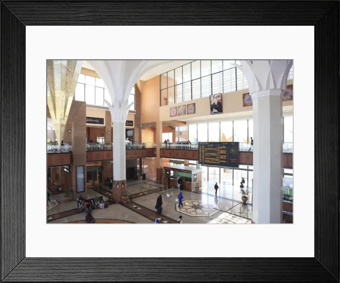 Framed Print : Train station, Marrakech, Morocco, North Africa, Africa Framed Print : Train station, Marrakech, Morocco, North Africa, Africa