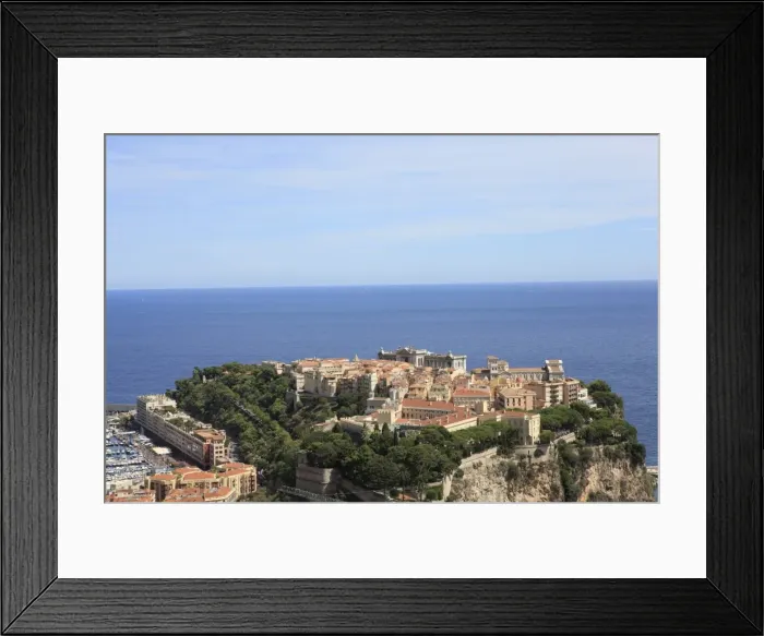 Framed Print : LOM2768. Elevated view over the city, Monte Carlo Framed Print : LOM2768. Elevated view over the city, Monte Carlo
