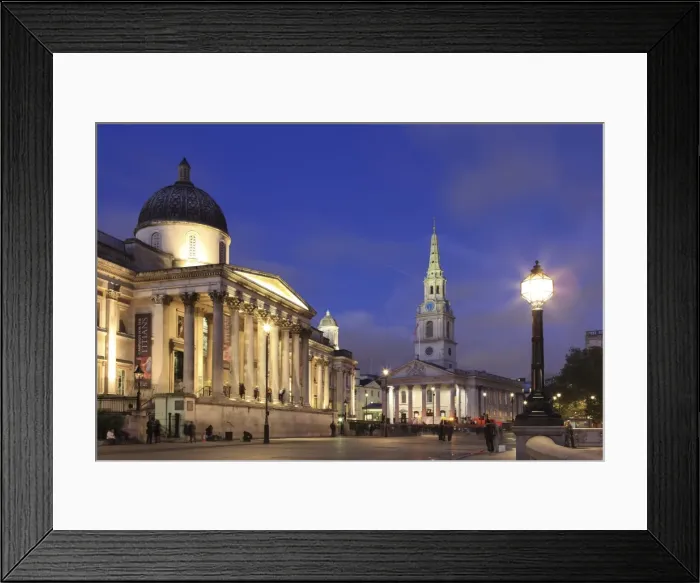 Framed Print : National Gallery at dusk, Trafalgar Square, London, England, United Kingdom, Europe Framed Print : National Gallery at dusk, Trafalgar Square, London, England, United Kingdom, Europe