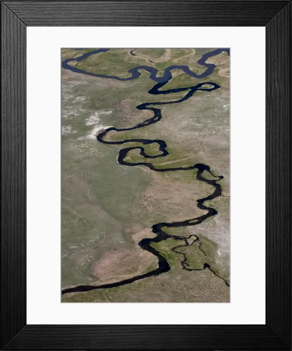 Framed Print : Aerial view of the Snake River, Wyoming, United States of America, North America Framed Print : Aerial view of the Snake River, Wyoming, United States of America, North America