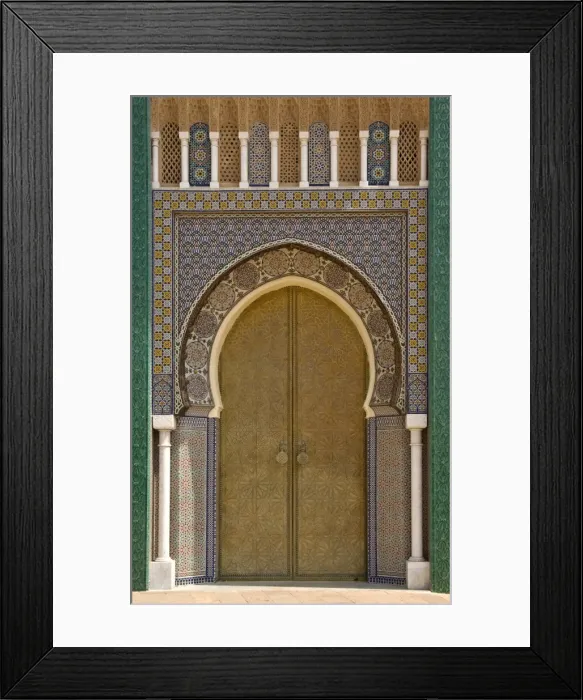 Framed Print : Ornate doorway at the Royal Palace, Fez, Morocco, North Africa, Africa Framed Print : Ornate doorway at the Royal Palace, Fez, Morocco, North Africa, Africa