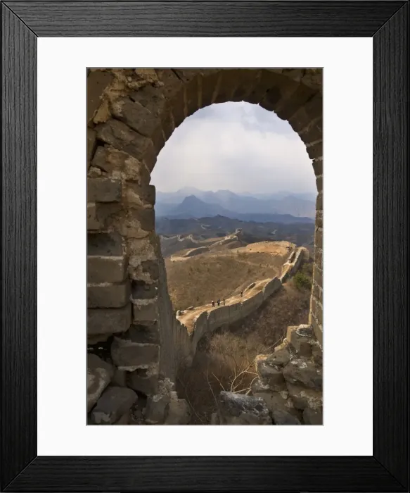 Framed Print : View of a section of the Great Wall, UNESCO World Heritage Site, between Jinshanling Framed Print : View of a section of the Great Wall, UNESCO World Heritage Site, between Jinshanling