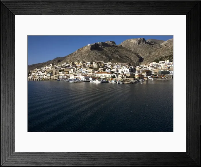 Framed Print : The town of Pothia see from the sea, on the Greek Island of Kalymnos, Dodecanese Framed Print : The town of Pothia see from the sea, on the Greek Island of Kalymnos, Dodecanese