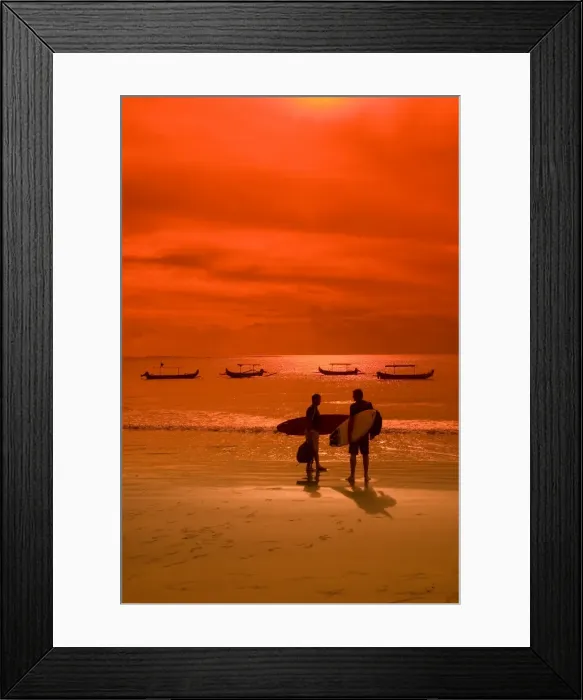 Framed Print : Two surfers late in the day, Kuta Beach, Bali, Indonesia, Southeast Asia, Asia Framed Print : Two surfers late in the day, Kuta Beach, Bali, Indonesia, Southeast Asia, Asia