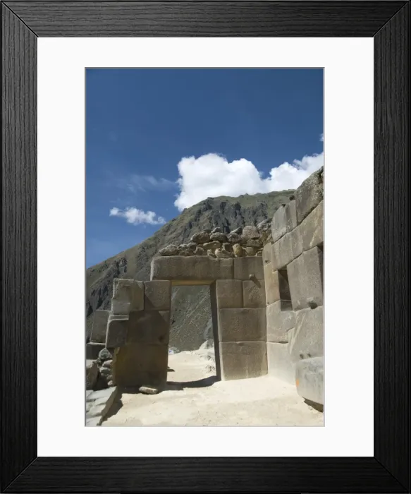 Framed Print : Traditional stone entrance doorway at the Inca ruins of Ollantaytambo, The Sacred Valley Framed Print : Traditional stone entrance doorway at the Inca ruins of Ollantaytambo, The Sacred Valley