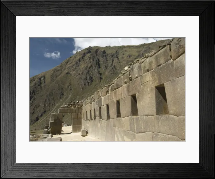 Framed Print : Ancient doorway to enter the top of the Inca ruins of Ollantaytambo, The Sacred Valley Framed Print : Ancient doorway to enter the top of the Inca ruins of Ollantaytambo, The Sacred Valley