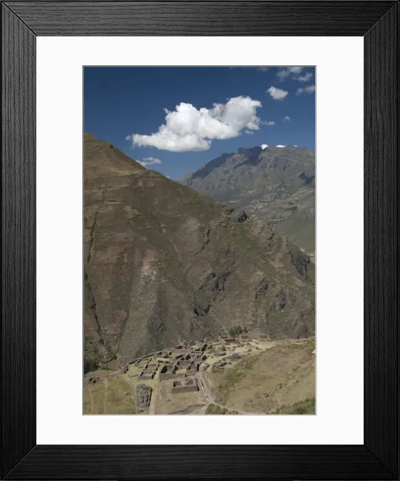 Framed Print : Inca ruins of Pisac, near the village of Pisac, The Sacred Valley, Peru, South America