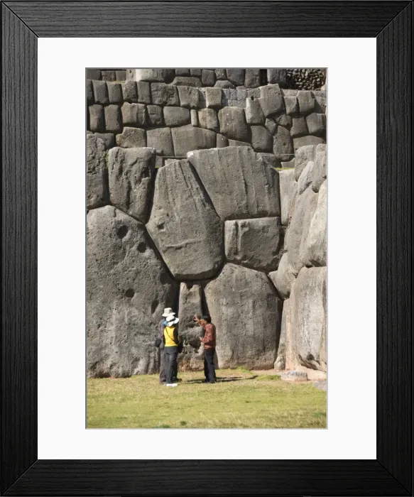 Framed Print : Guide talking to tourists at the Inca fortification of Sacsayhuaman, near Cuzco Framed Print : Guide talking to tourists at the Inca fortification of Sacsayhuaman, near Cuzco