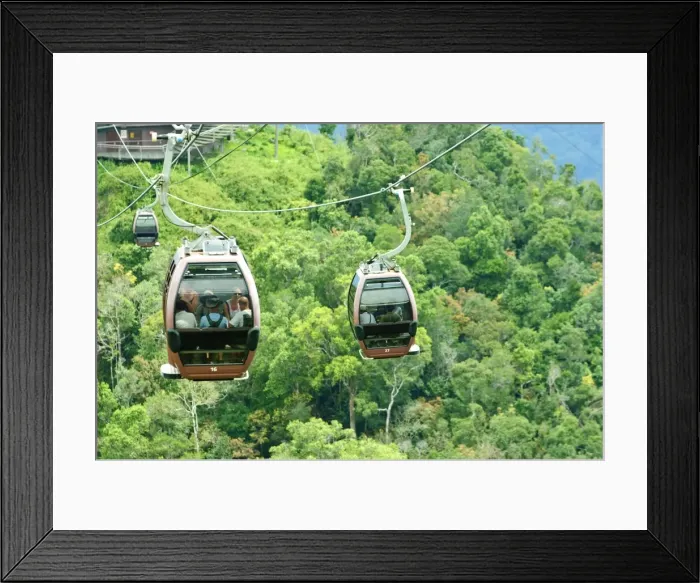 Framed Print : Canopy cable car tour, Langkawi Island, Malaysia, Southeast Asia, Asia