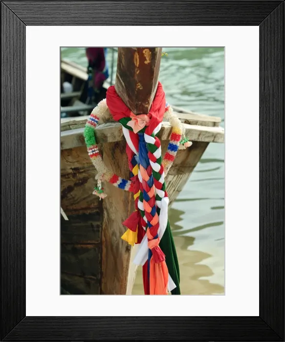 Framed Print : Adorned fishing boats on Ko Phi Phi Island, Andaman Sea, Thailand, Southeast Asia, Asia Framed Print : Adorned fishing boats on Ko Phi Phi Island, Andaman Sea, Thailand, Southeast Asia, Asia