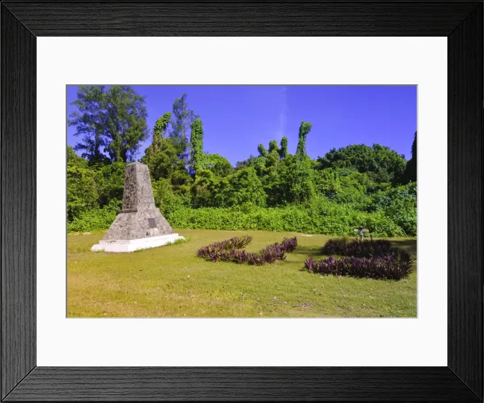 Framed Print : US Army 81st Infantry Memorial Peleliu, Republic of Palau, Pacific Framed Print : US Army 81st Infantry Memorial Peleliu, Republic of Palau, Pacific