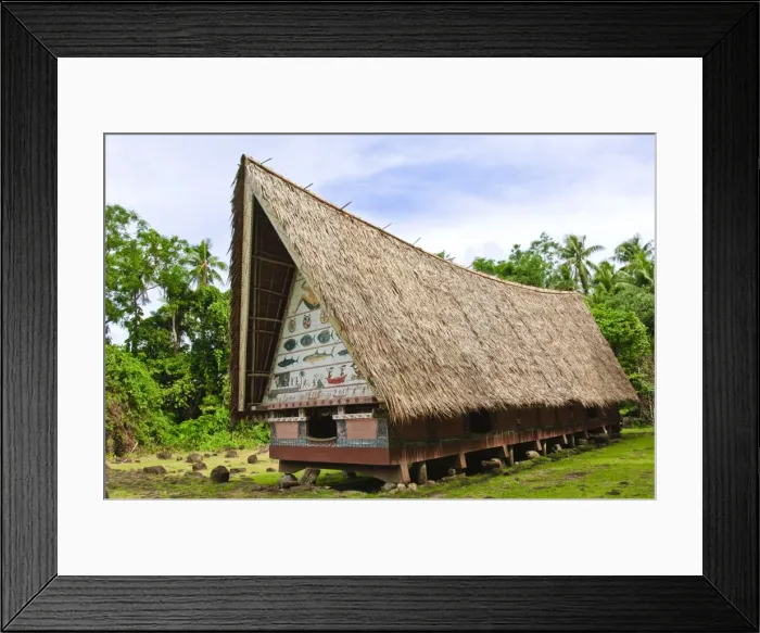 Framed Print : Mens meeting house at Belau National Museum Koror, Republic of Palau, Pacific Framed Print : Mens meeting house at Belau National Museum Koror, Republic of Palau, Pacific