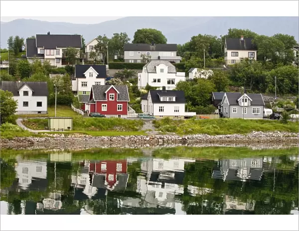 Houses in Bronnoysund, Norway, Scandinavia, Europe
