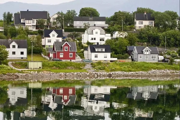 Houses in Bronnoysund, Norway, Scandinavia, Europe