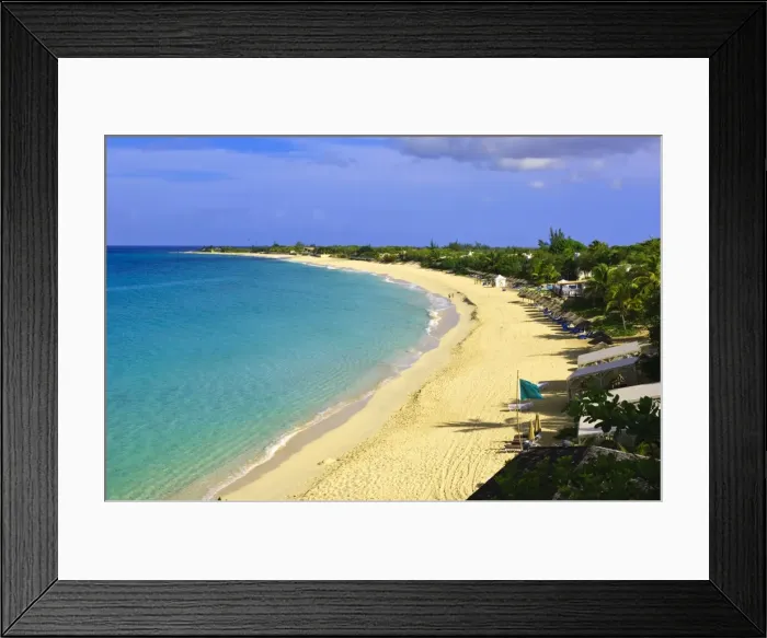 Framed Print : Long Beach (Baie Longue), St. Martin (St. Maarten), Netherlands Antilles