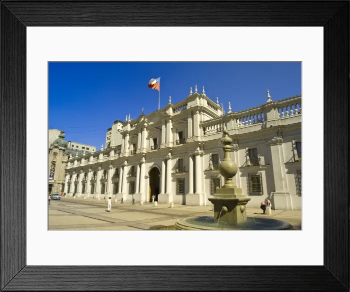 Framed Print : Palacio de La Moneda, Santiago, Chile, South America Framed Print : Palacio de La Moneda, Santiago, Chile, South America