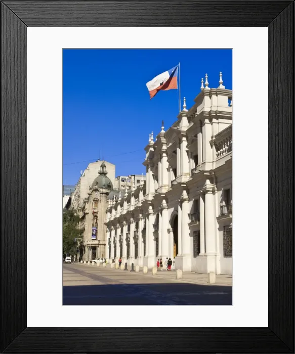 Framed Print : Palacio de La Moneda, Santiago, Chile, South America Framed Print : Palacio de La Moneda, Santiago, Chile, South America