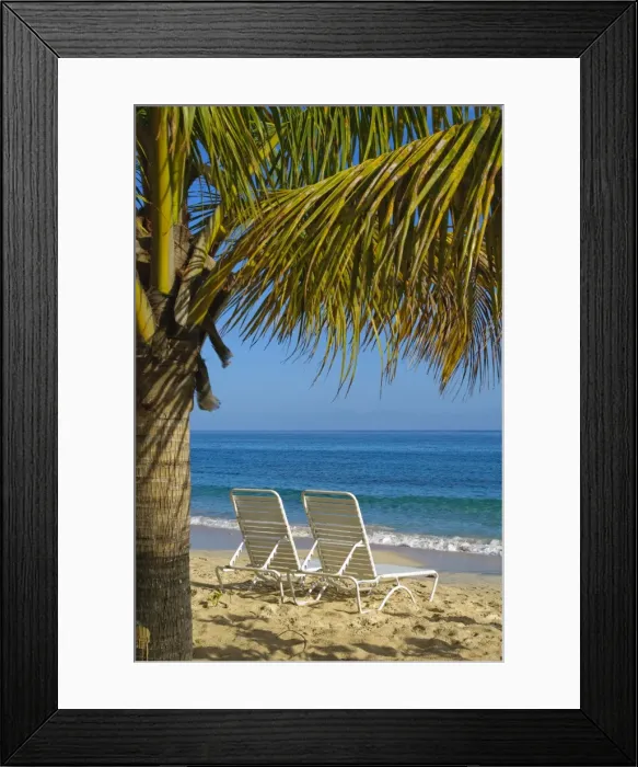 Framed Print : Beach chairs on Grand Anse Beach, Grenada, Windward Islands, West Indies Framed Print : Beach chairs on Grand Anse Beach, Grenada, Windward Islands, West Indies