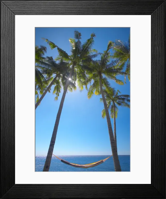 Framed Print : Hammock between palm trees on beach, Bali, Indonesia, Southeast Asia, Asia Framed Print : Hammock between palm trees on beach, Bali, Indonesia, Southeast Asia, Asia