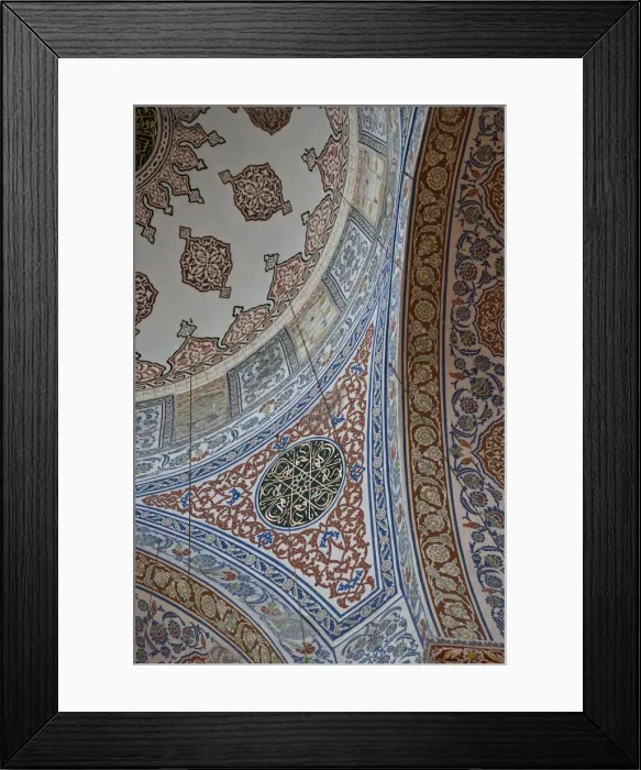 Framed Print : Detail of the interior of the Blue Mosque, Istanbul, Turkey, Europe Framed Print : Detail of the interior of the Blue Mosque, Istanbul, Turkey, Europe