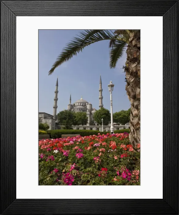 Framed Print : Blue Mosque from Sultanahmet Square, Istanbul, Turkey, Europe Framed Print : Blue Mosque from Sultanahmet Square, Istanbul, Turkey, Europe