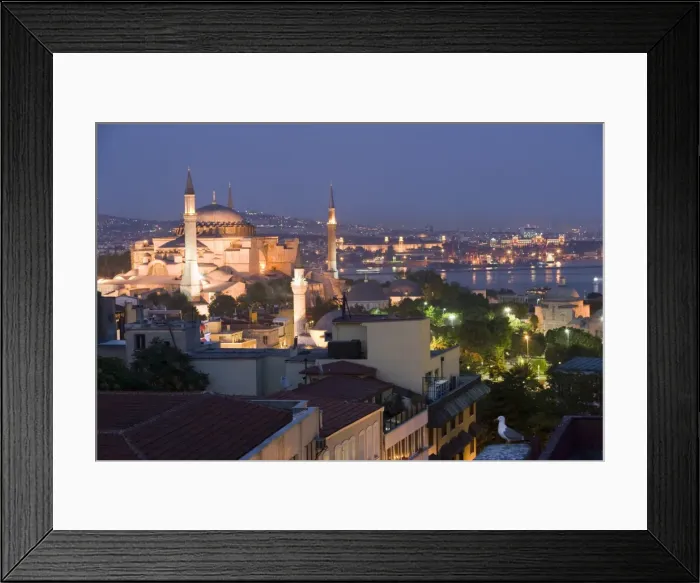 Framed Print : Evening light view of Haghia Sophia Mosque, UNESCO World Heritage Site Framed Print : Evening light view of Haghia Sophia Mosque, UNESCO World Heritage Site