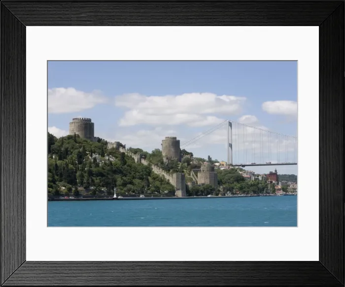 Framed Print : Rumeli Hisari fortress and the Fatih Mehmet Bridge on the Bosphorus, Istanbul Framed Print : Rumeli Hisari fortress and the Fatih Mehmet Bridge on the Bosphorus, Istanbul