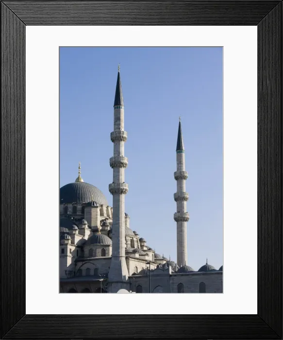 Framed Print : Minarets and dome of the New Mosque, Istanbul, Turkey, Europe Framed Print : Minarets and dome of the New Mosque, Istanbul, Turkey, Europe