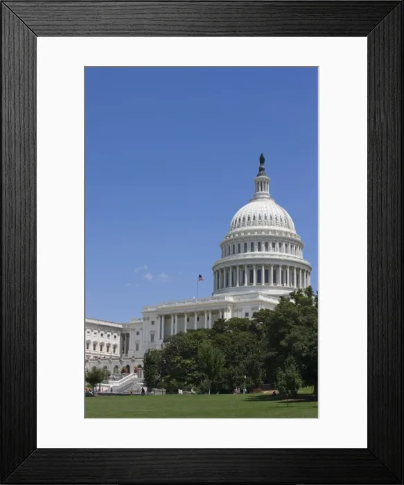 Framed Print : The U. S. Capitol Building, Washington D. C. United States of America, North America Framed Print : The U. S. Capitol Building, Washington D. C. United States of America, North America
