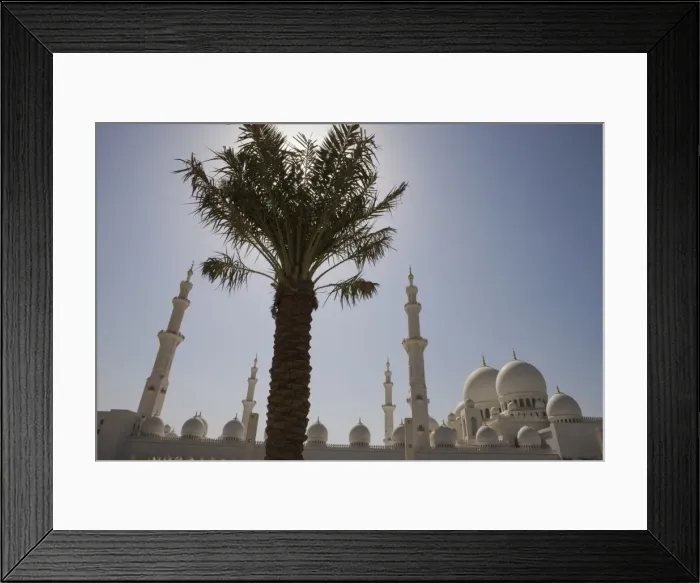 Framed Print : Domes and minarets of the new Sheikh Zayed Bin Sultan Al Nahyan Mosque Framed Print : Domes and minarets of the new Sheikh Zayed Bin Sultan Al Nahyan Mosque
