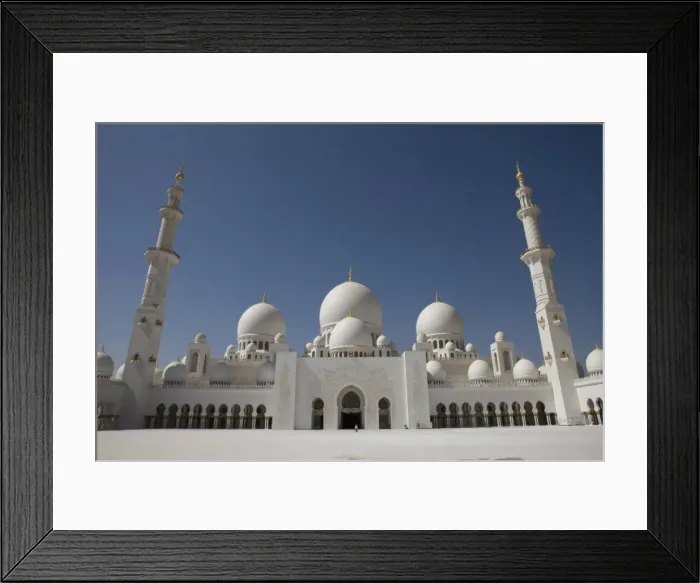 Framed Print : Courtyard, domes and minarets of the new Sheikh Zayed Bin Sultan Al Nahyan Mosque Framed Print : Courtyard, domes and minarets of the new Sheikh Zayed Bin Sultan Al Nahyan Mosque