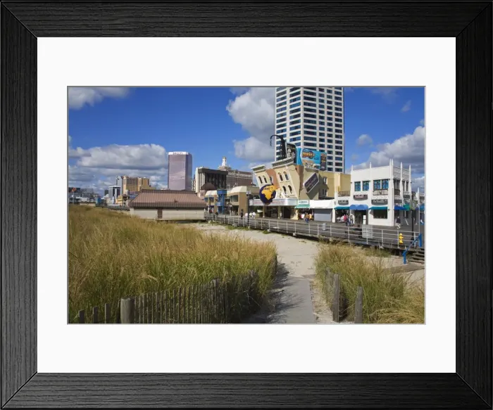 Framed Print : Atlantic City Boardwalk, Atlantic City, New Jersey, United States of America Framed Print : Atlantic City Boardwalk, Atlantic City, New Jersey, United States of America