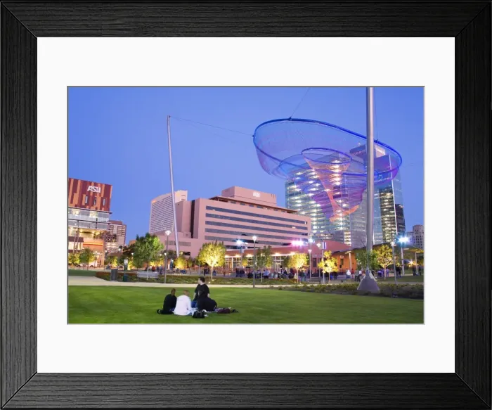 Framed Print : Civic Space Park, Phoenix, Arizona, United States of America, North America