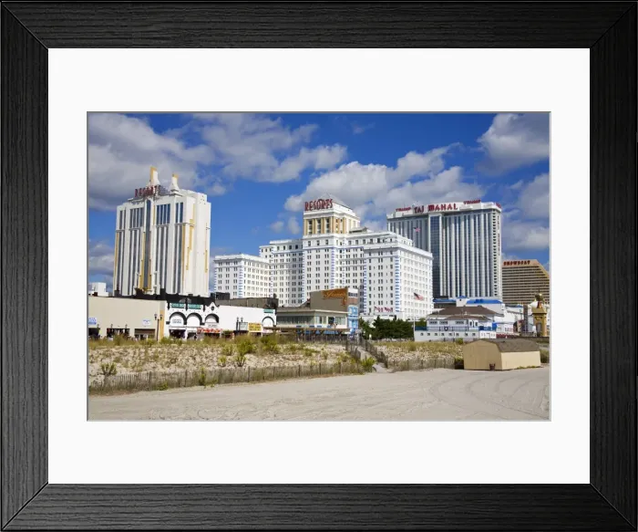 Framed Print : Boardwalk Casinos, Atlantic City, New Jersey, United States of America, North America Framed Print : Boardwalk Casinos, Atlantic City, New Jersey, United States of America, North America